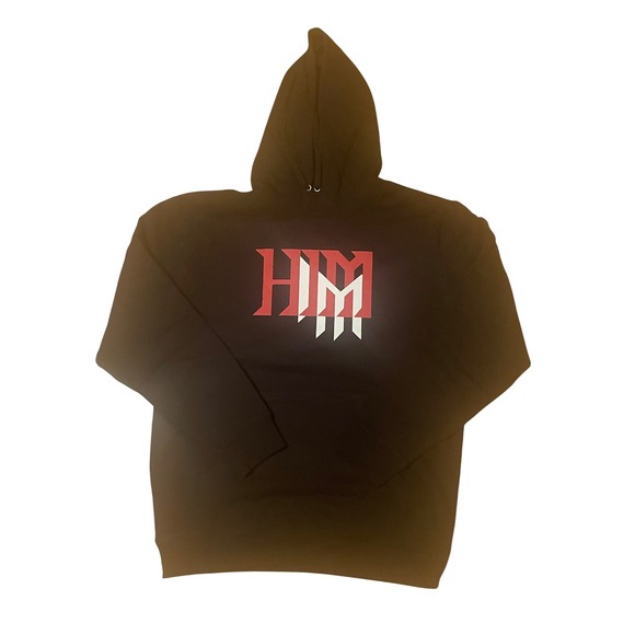 I'M HIM Custom Logo Black Hoodie Men's Casual Streetwear - Picture 6 of 6